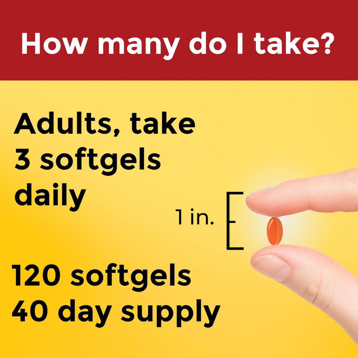 Nature Made CoQ10 300 mg gélules dans une main