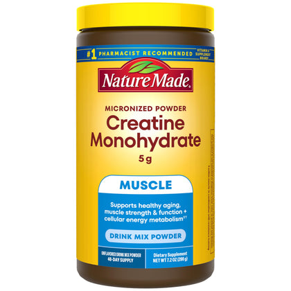 Nature Made Créatine Monohydrate Micronisée 200 g vue de face