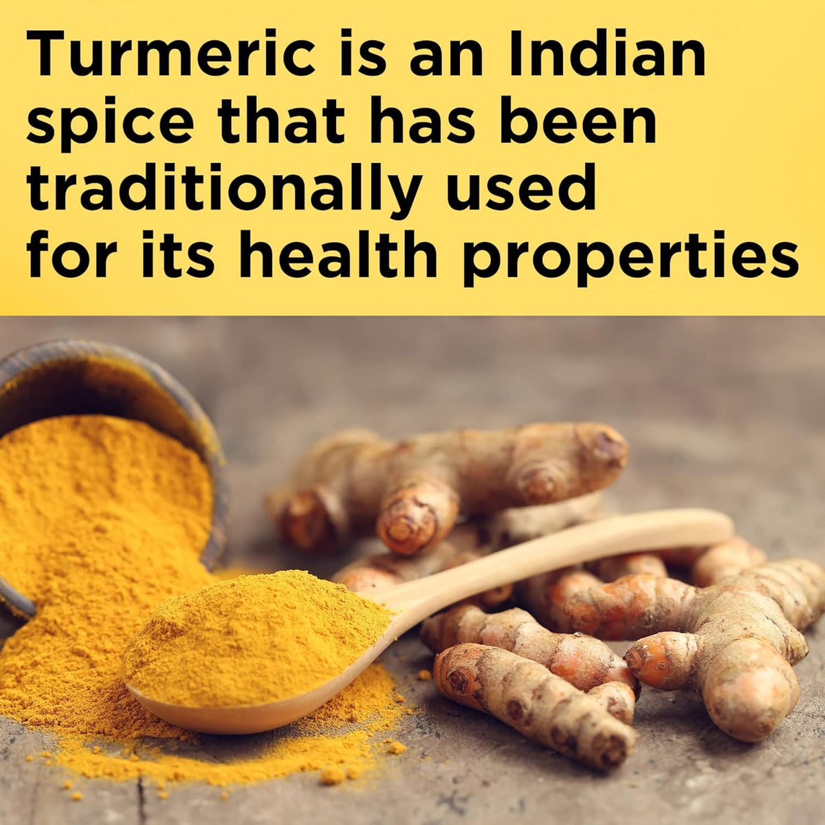 Nature Made Curcuma Curcumin 500 mg 60 Capsules vue arrière