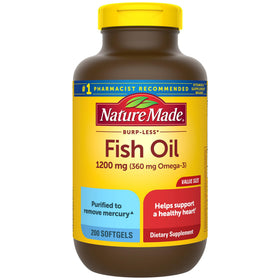 Nature Made Huile de Poisson Omega 3 1200 mg gélules vue avant