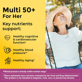 Nature Made Multi pour Elle 50+ bouteilles en plastique avec bouchon sécurisé