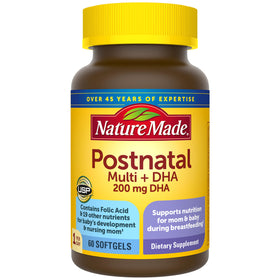 Nature Made Multivitamines Postnatales 60 gélules vue de face