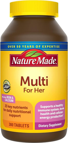 Nature Made Multivitamines pour Femmes 300 Tablettes, vue avant