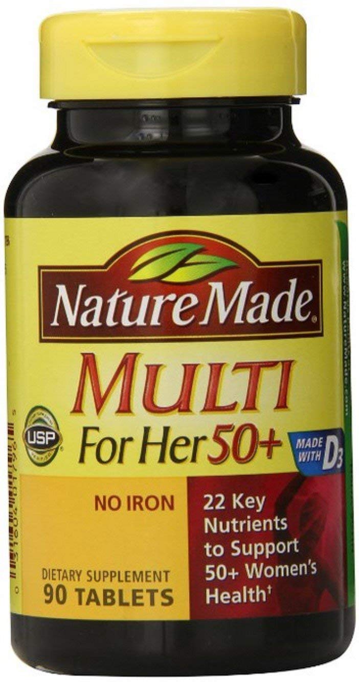 Nature Made Multivitamines pour Femmes 50+ 90 comprimés, emballage avant