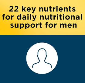 Nature Made Multivitamines pour Hommes, comprimés sur une surface blanche