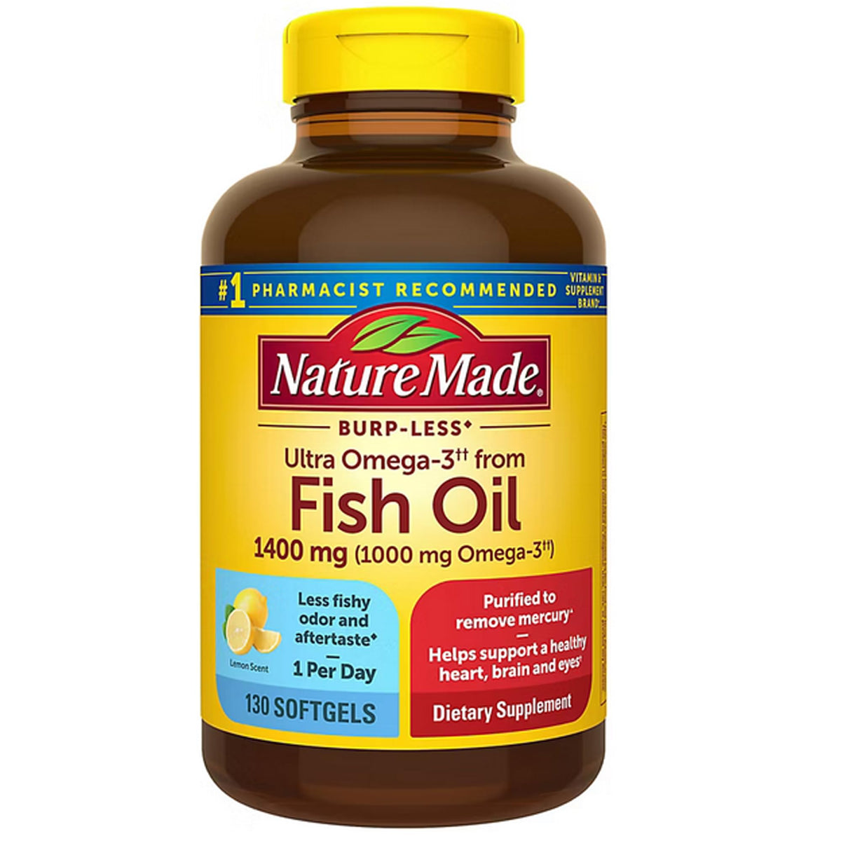 Nature Made Omega-3 1400 mg gélules, vue avant