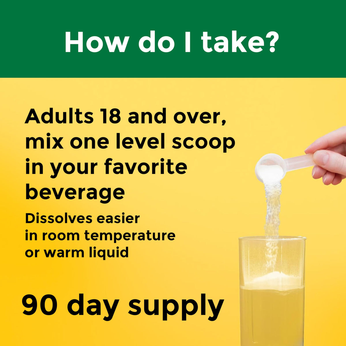 Nature Made Poudre de Créatine Monohydrate 450 g étiquette détaillée
