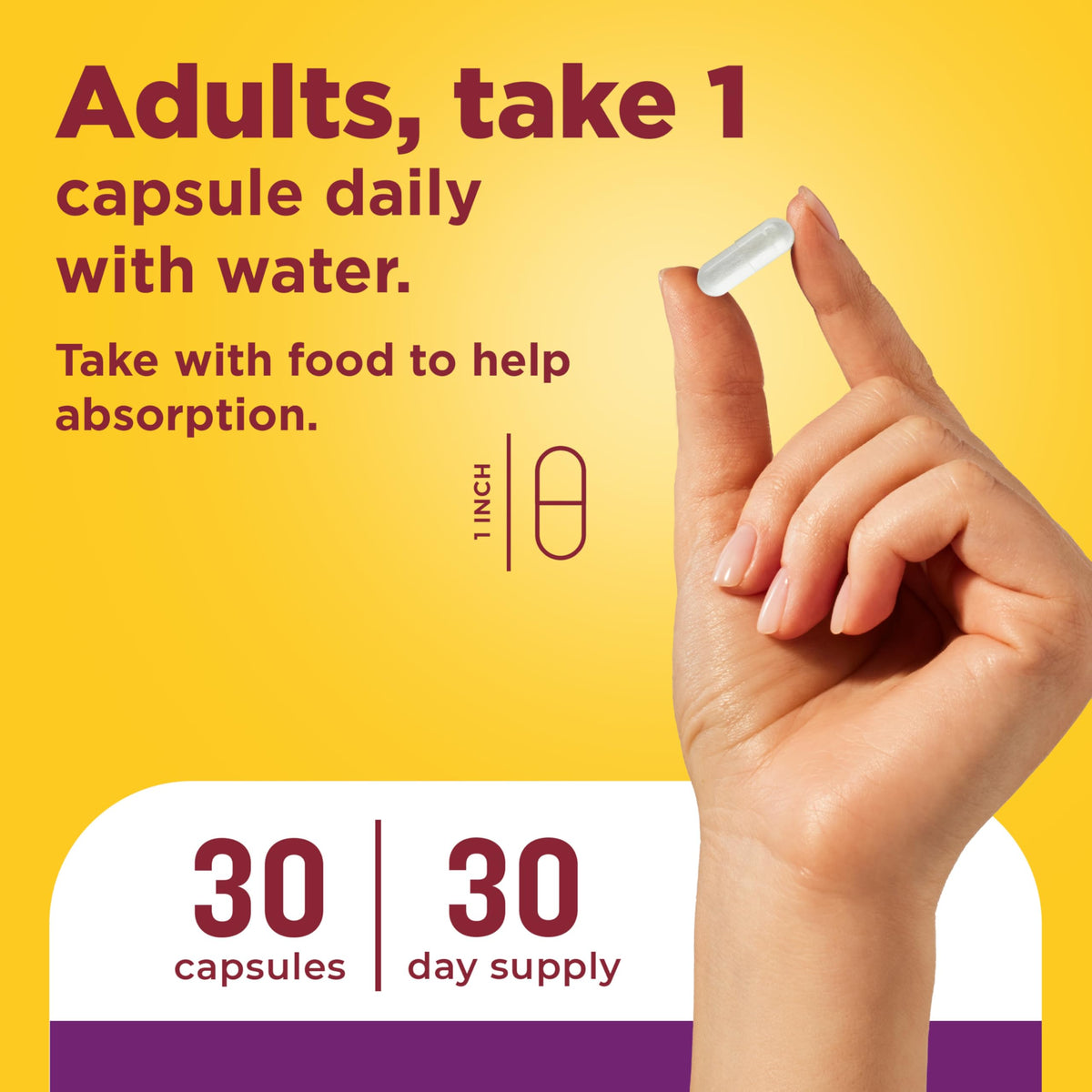 Nature Made Probiotiques Capsules 30 unités, présentation des capsules dans leur flacon