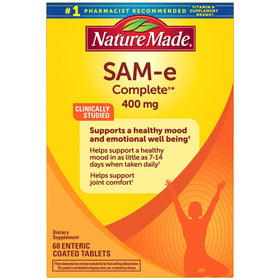 Nature Made SAM-e Complete 400 mg 60 comprimés enrobés, vue de face