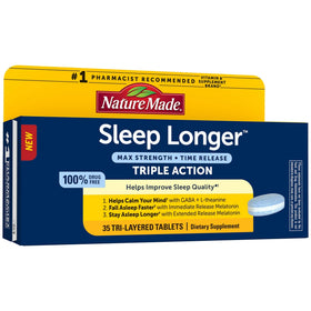 Nature Made Sommeil 10mg Melatonine comprimés avant ouverture