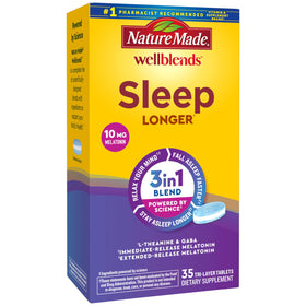 Nature Made Sommeil Plus Long comprimés à libération prolongée, boîte vue de face