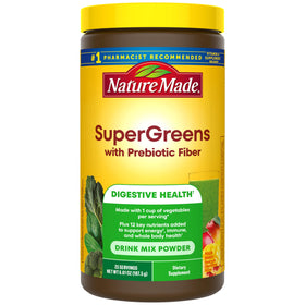 Nature Made Super Greens Poudre 245g vue de face avec emballage