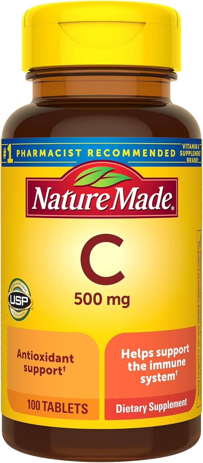 Nature Made Vitamine C 500 mg 100 comprimés - vue de face