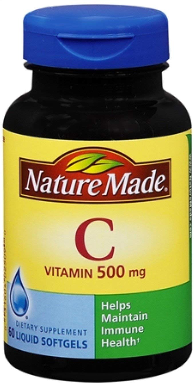 Nature Made Vitamine C 500 mg gélules molles, emballage avant