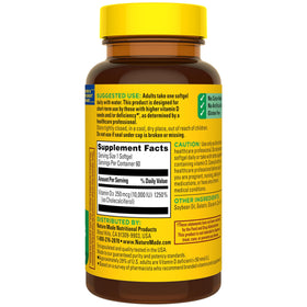 Nature Made Vitamine D3 10000 IU gélules molles sur une table