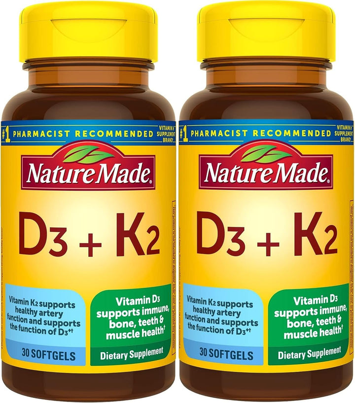 Nature Made Vitamine D3 K2 Pack de 2 gélules molles