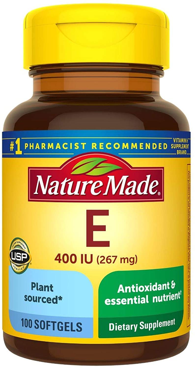 Nature Made Vitamine E 400 IU 267 mg gélules molles avant
