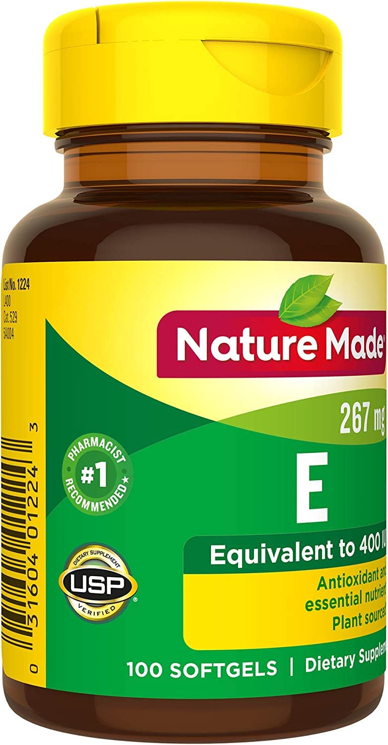 Nature Made Vitamine E 400 IU gélules dans un cadre de vie