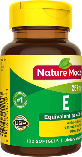 Nature Made Vitamine E 400 IU gélules dans un cadre de vie