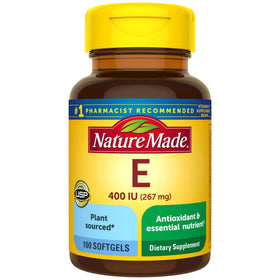 Nature Made Vitamine E d'origine végétale 267 mg gélules avant