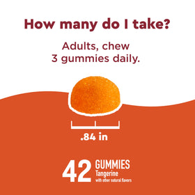 Nature Made Wellblends daily wellness Gummies with tangerine slices
