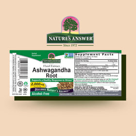 Nature's Answer Ashwagandha Racine 2000 mg Extrait Pur goutteuse