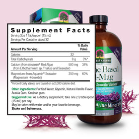 Nature's Answer Calcium Magnésium Marin 880g Vanille contenu