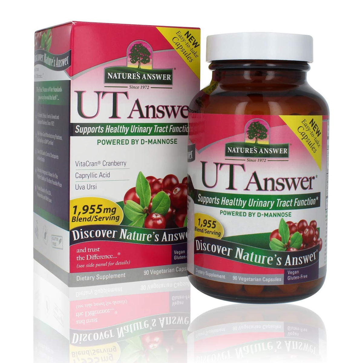 Nature's Answer Cranberry 90 capsules vue de face avec étiquette