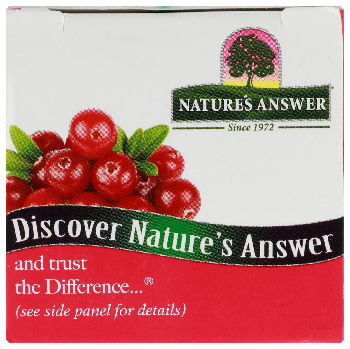 Nature's Answer Cranberry versé dans une cuillère