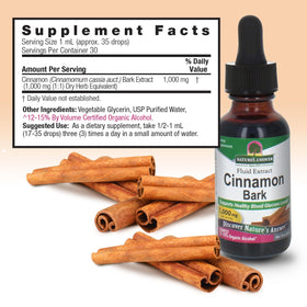 Nature's Answer Extrait de Cannelle Liquide 59g sur une table