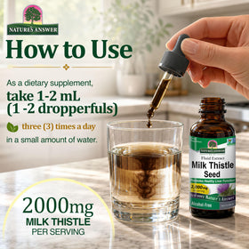 Nature's Answer Extrait de Chardon-Marie 2000 mg avec plantes