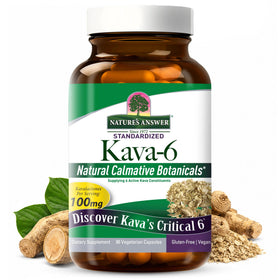 Nature's Answer Kava-6 Capsules Végétariennes 90 Comprimés, vue de face