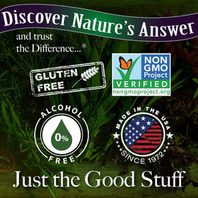 Nature's Answer Mega Gummies de Sureau en gros plan sur une table