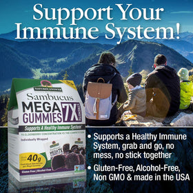 Nature's Answer Mega Gummies de Sureau gummies avec sureau noir frais