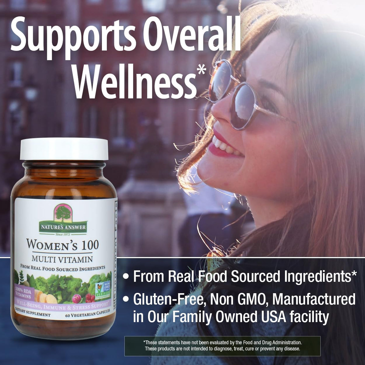 Nature's Answer Multivitamines 60 Capsules Végétariennes dosage