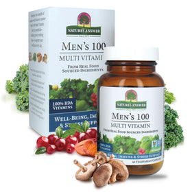 Nature's Answer Multivitamines pour Hommes 60 Capsules Végétariennes vue avant