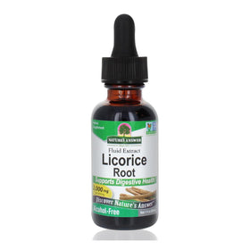 Nature's Answer Racine de Réglisse 1 oz vue avant avec étiquette