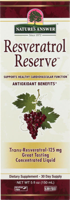 Nature's Answer Réserve de Resvératrol 150 ml vue avant