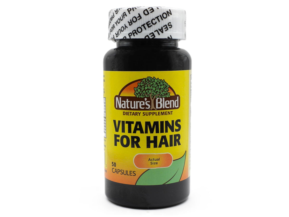 Nature's Blend Compléments Alimentaires Cheveux 50 Capsules, vue avant