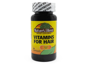Nature's Blend Compléments Alimentaires Cheveux 50 Capsules, vue avant