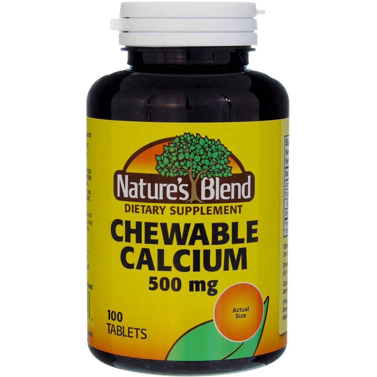 Nature's Blend Comprimés à Croquer Calcium Bavarian Cream 500 mg - emballage