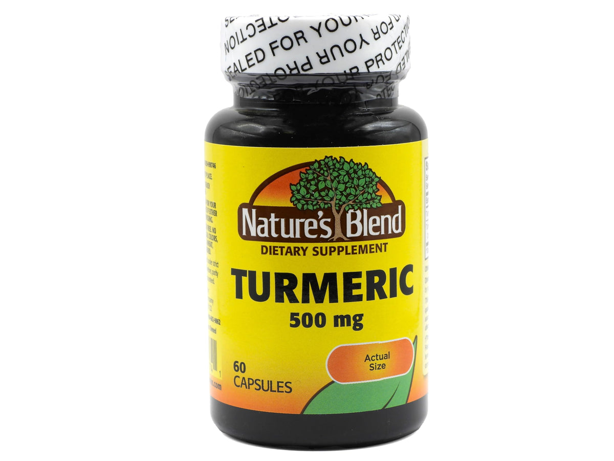 Nature's Blend Curcuma 500 mg 60 capsules vue de face