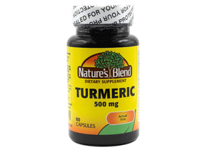 Nature's Blend Curcuma 500 mg 60 capsules vue de face