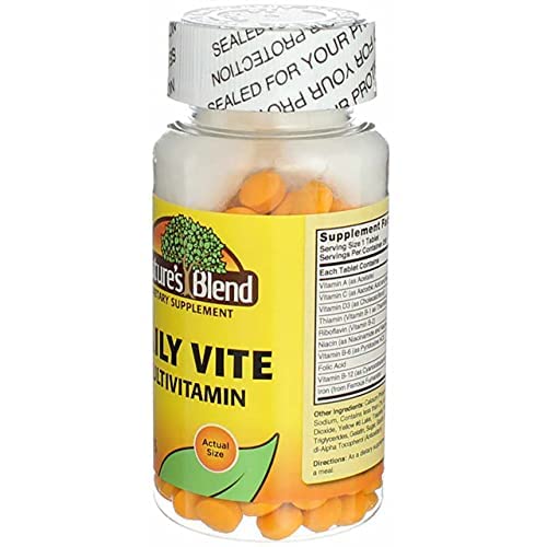 Nature's Blend Daily Vite Multivitamines avec ingrédients nutritionnels