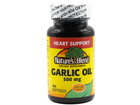 Nature's Blend Huile d'Ail 500 mg gélules molles front view