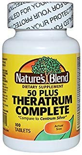 Nature's Blend Theratrum Complete 50 Plus 100 comprimés vue de face