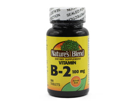 Nature's Blend Vitamine B-2 100 mg - boîte avant