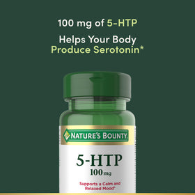 Nature's Bounty 5-HTP 100mg capsules côté