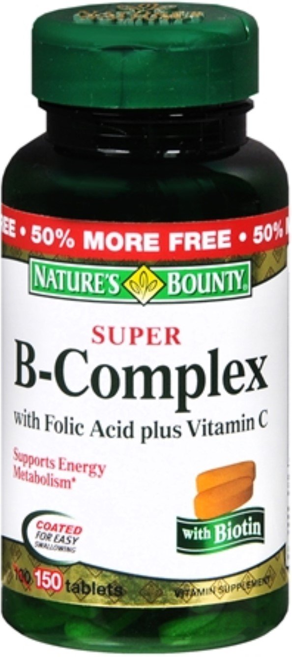 Nature's Bounty B-Complex 150 comprimés avec acide folique et vitamine C
