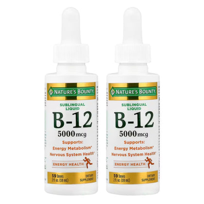 Nature's Bounty B12 Super Strength 5000mcg 2 Oz avant
